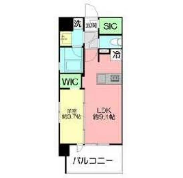 プレシスヴィアラ湘南藤沢901の間取り