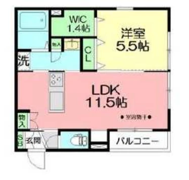 （仮称）藤沢市藤沢メゾン302の間取り