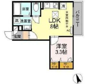 BrightsⅡ202の間取り